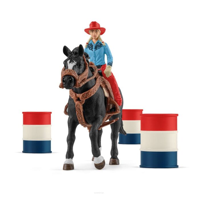 Schleich KOWBOJKA I WYŚCIG WOKÓŁ BECZEK Farm World (Schleich 42576)