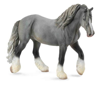 COLLECTA 88574 KLACZ RASY SHIRE SIWA XL / SHIRE HORSE MARE GREY