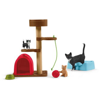 Schleich  PRZYJEMNOŚĆ ZABAWY Z UROCZYMI KOTAMI (Schleich 42501)