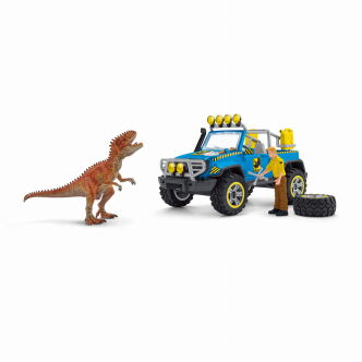 Schleich  SAMOCHÓD TERENOWY Z MIEJSCEM DLA DINOZAURA (Schleich 41464)