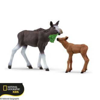 Schleich ŁOŚ I CIELĘ Wild Life (Schleich 42603)