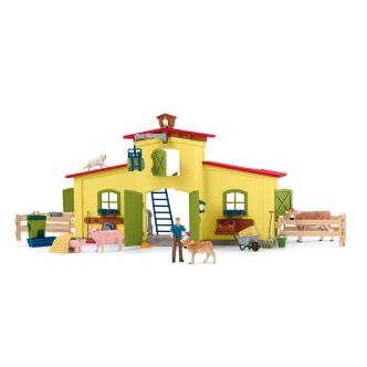 Schleich DUŻA FARMA ZE ZWIERZĘTAMI I AKCESORIAMI Farm World (Schleich 42605)