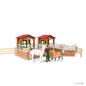 Schleich ZESTAW WIZYTA W OTWARTEJ STAJNI (Schleich 72116)