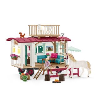 Schleich PRZYCZEPA DO TAJNYCH SPOTKAŃ KLUBOWYCH Horse Club (Schleich 42593)