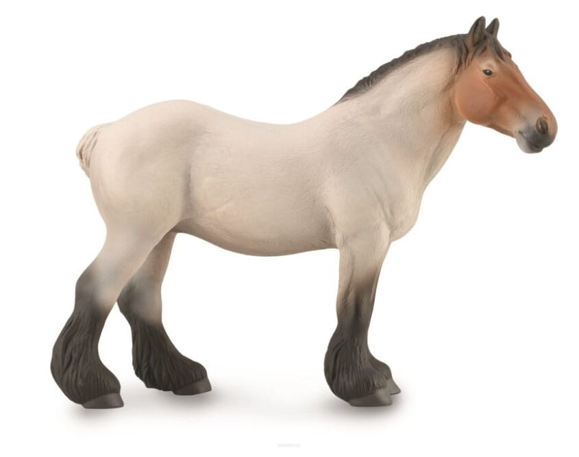 COLLECTA 88892 KOŃ HOLENDERSKI ZIMNOKRWISTY KLACZ DERESZOWATA XL / DUTCH DRAFT MARE ROAN