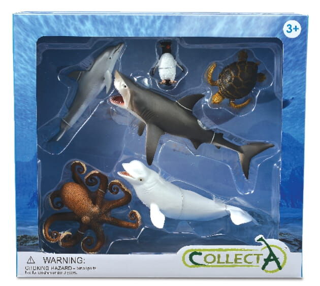 COLLECTA 89868 ZWIERZĘTA MORSKIE 6 SZTUK WINDOWBOX