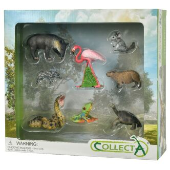 COLLECTA 84098 ZESTAW 8 DZIKICH ZWIERZĄT W OPAKOWANIU