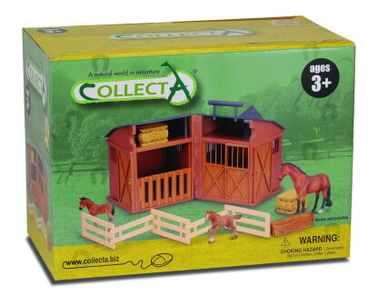 COLLECTA 89333 STAJNIA / STODOŁA Z AKCESORIAMI