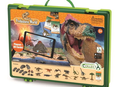 COLLECTA A1184 BOX  MINI DINOZAURY WIRTUALNA RZECZYWISTOŚĆ /  AR MINI DINOSAURS PLAYSET