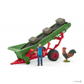 Schleich FARMER Z TAŚMOCIĄGIEM DO SIANA (Schleich 42377)