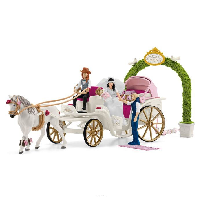 Schleich POWÓZ WESELNY Z KONIEM - KARETA Horse Club (Schleich 42641)