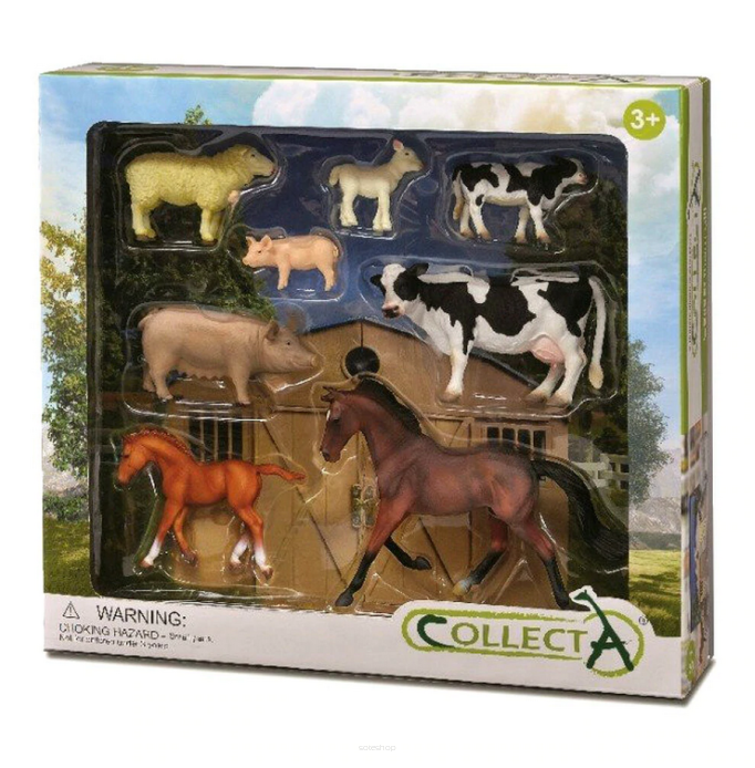 COLLECTA 84181 ZESTAW 8 ZWIERZĄT Z FARMY W OPAKOWANIU
