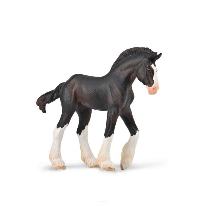 COLLECTA 88982 KOŃ CLYDESDALE ŻREBIĘ KARE M / CLYDESDALE FOAL BLACK