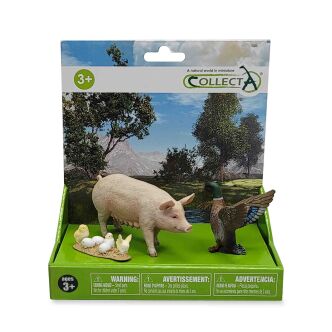 COLLECTA 84219 ZESTAW 3 ZWIERZĄT NA FARMIE W OPAKOWANIU