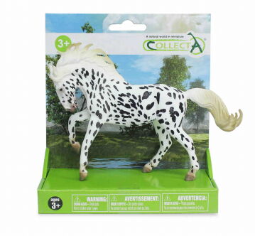 COLLECTA 89979 KOŃ KNABSTRUP KLACZ TARANTOWATA XL W OPAKOWANIU / KNABSTRUPPER MARE BLACK LEOPARD