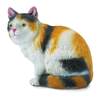 COLLECTA 88490 KOT DOMOWY TRICOLOR SIEDZĄCY S