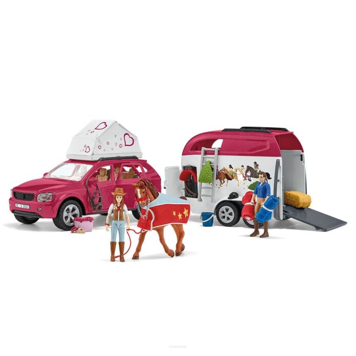 Schleich  Przygoda z samochodem i przyczepą dla konia Horse Club (Schleich 42535)
