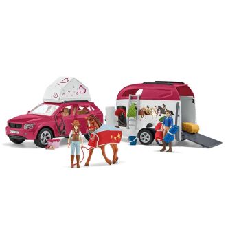 Schleich  Przygoda z samochodem i przyczepą dla konia Horse Club (Schleich 42535)