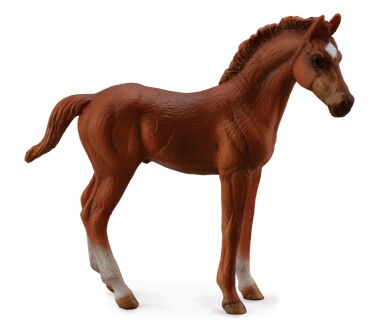 COLLECTA 88671 ŹREBIĘ PEŁNEJ KRWI STOJĄCE M / THOROUGHBRED FOAL STANDING CHESTNUT