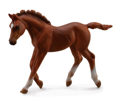 COLLECTA 88670 ŹREBIĘ PEŁNEJ KRWI KASZTANOWATE IDĄCE M / THOROUGHBRED FOAL WALKING CHESNUT